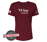 Grunt Style Wine Listens Short-Sleeve T-Shirt for Ladies