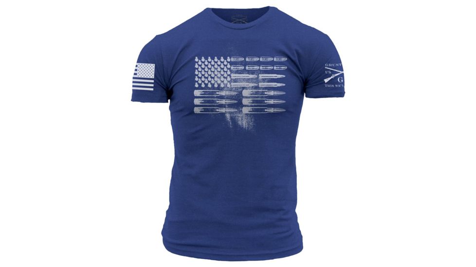 Grunt Style Men's Ammo Flag Tee Shirt . Grunt Style Police Shirts.